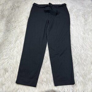 LOFT Tie Waist Tapered Leg Pants Trousers